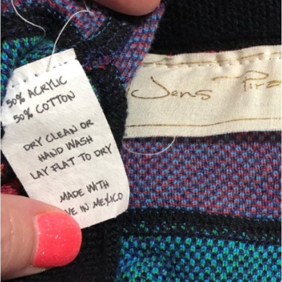 Jens Pirate Booty Aztec Colorful Diego Mini Sweater Skirt L - Picture 3 of 7